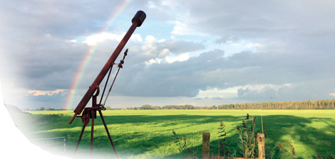 visie: hemelkijker en regenboog thesinge